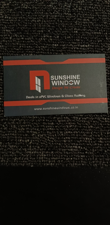 Visiting card store images of Sunshine windows & s s trading co.