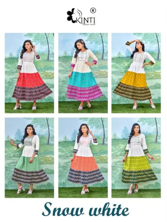 Kinti Snow White New Fancy Designer Anarkali Kurti Collection

 uploaded by Cottonduniya on 3/25/2023