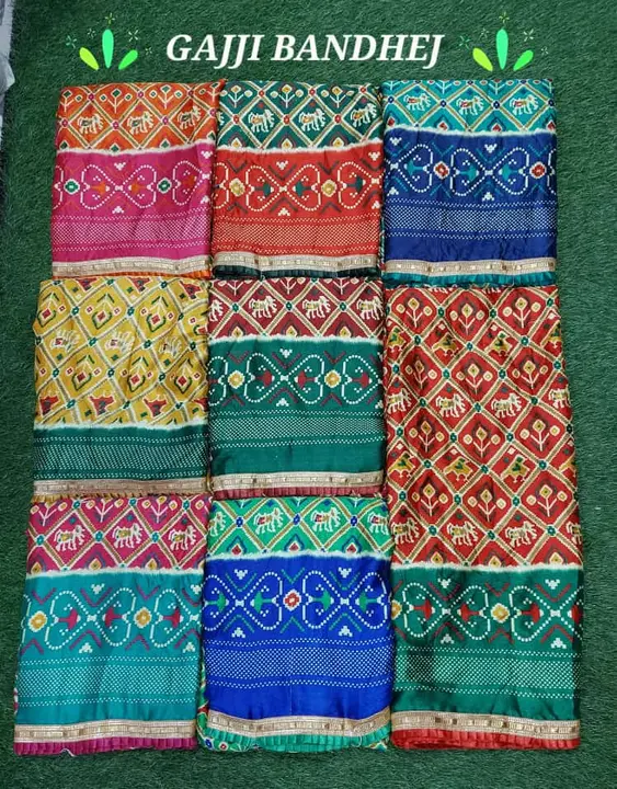 #gajisilk #bandhani #bandhej #handloom #gharchola #handmade #saree #kalabandhej #bandhanisaree #sare uploaded by Sai prem sarees 9904179558 on 3/25/2023