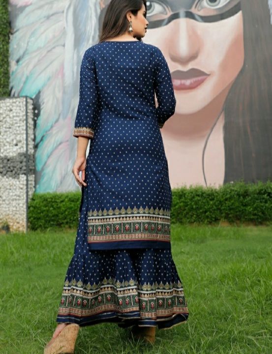 KURTI WITH SHARARA uploaded by business on 3/1/2021