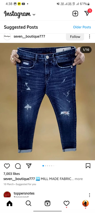 Jeans  uploaded by Santosh sweet on 3/25/2023