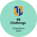 Business logo of AK clothings