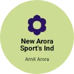 Business logo of New Arora Sport's ind