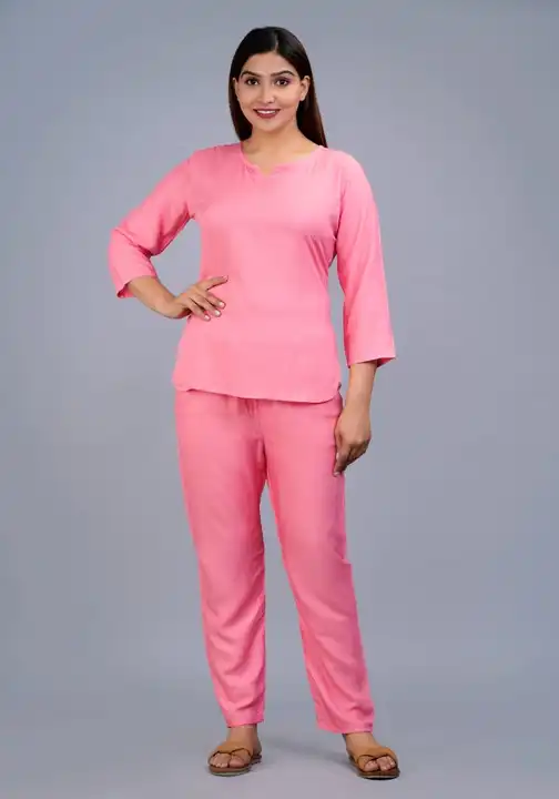Women pink nightsuit uploaded by business on 3/25/2023