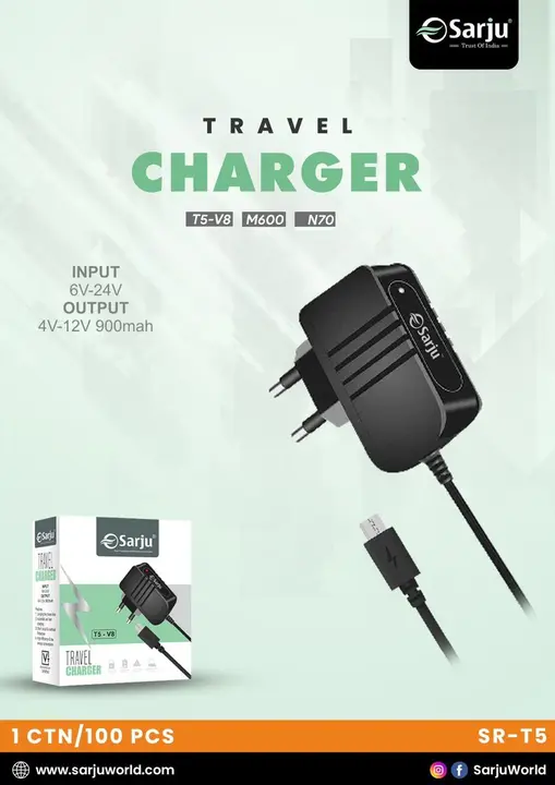 Sarju Travel Charger uploaded by business on 3/25/2023