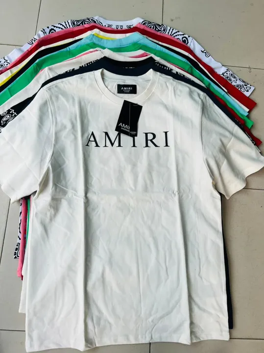AMIRI Oversize Tshirt
Size M to XL
Price 360 MINIMUM ORDER uploaded by Red And white Men's Wear on 3/25/2023