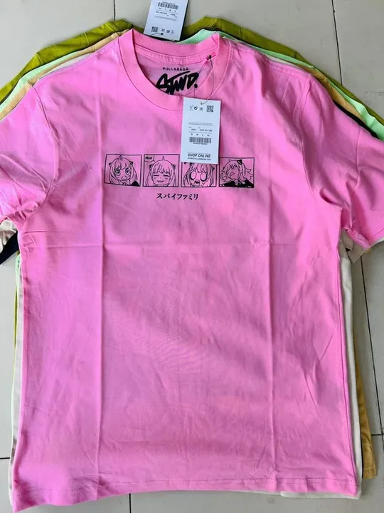 Pull n bear Oversize T-shirt Size M to XL Price 350 MINIMUM ORDER (60*PCS) uploaded by Red And white Men's Wear on 3/25/2023