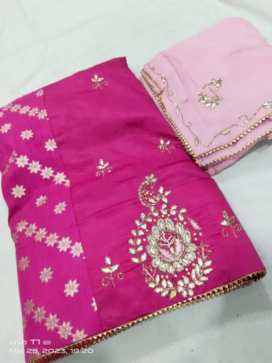Upadda silk lehanga  uploaded by Mayra creations on 3/25/2023