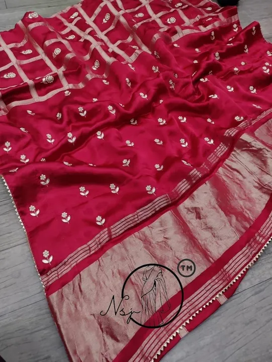 presents Trending  wedding special saree*
👉keep shopping with us 

❤️🌹original product 🌹❤️

👉PUR uploaded by Gota Patti manufacturing on 3/25/2023