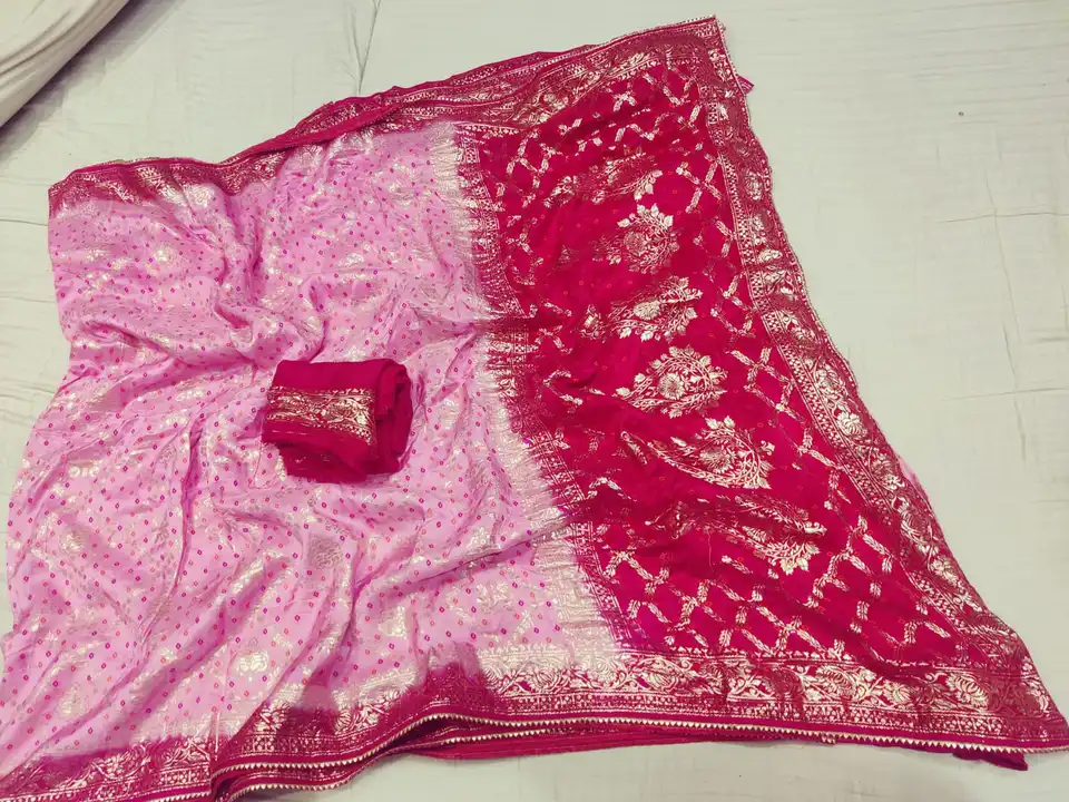 *🛍️🛒New Launch🛒🛍️🌹🌹🌹🌹🌹🌹🌹🌹😱😱😱pure quality m💃💃💃💃💃💃💃
👉🏻  pure havi dolla silk g uploaded by Gota Patti manufacturing on 3/25/2023