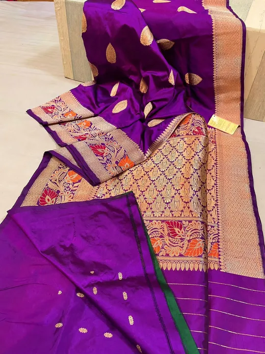 Pure katan Silk Handloom Saree  uploaded by business on 3/25/2023