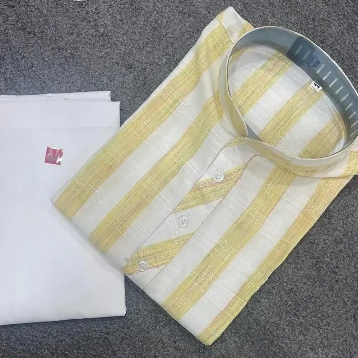 Men kurta pyjama set 100% cotton  uploaded by RF CHIKANKARI on 3/25/2023