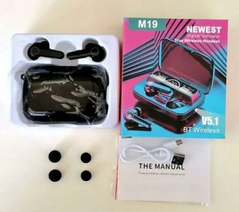 M19 Earbuds Available Best Quality  uploaded by Parin Enterprise  on 5/29/2024