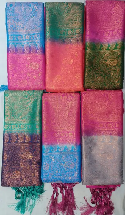 Softy silk saree uploaded by Jain Saree Mandir on 3/26/2023