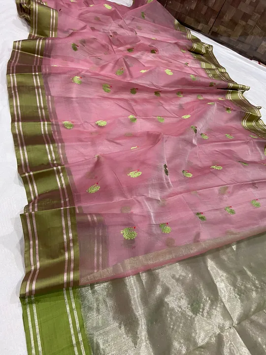 Chanderi traditional handwoven katan silk saree  uploaded by WEAVER'S ORIGIN silk and Sarees on 3/26/2023