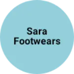 Business logo of Sara footwears