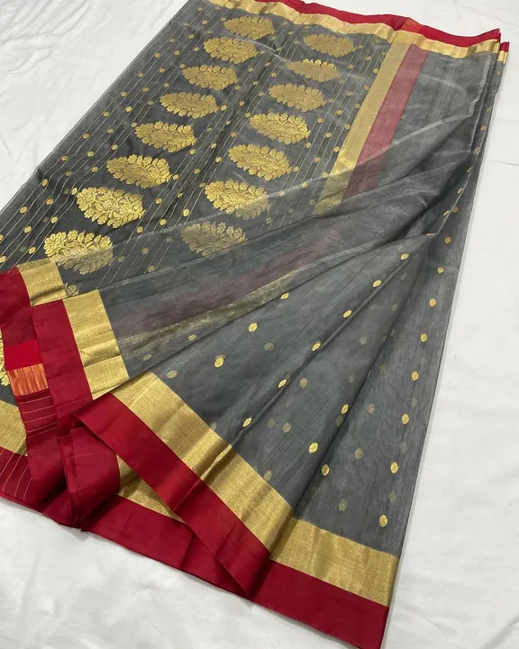 CHANDERI traditional handwoven katan silk saree  uploaded by WEAVER'S ORIGIN silk and Sarees on 3/26/2023