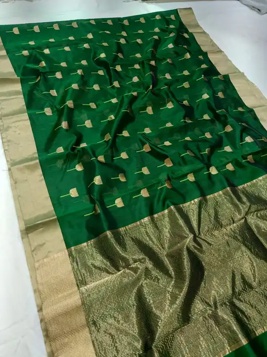 CHANDERI traditional handwoven pure silk saree  uploaded by WEAVER'S ORIGIN silk and Sarees on 3/26/2023