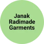 Business logo of Janak radimade garments and saree center