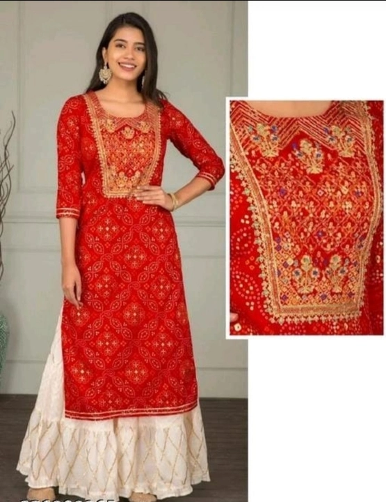 Embroidered girls kurti with sarara  uploaded by business on 3/26/2023