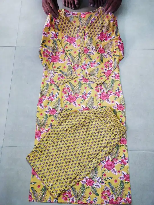 Kurti with pant uploaded by Namokar collection on 3/26/2023
