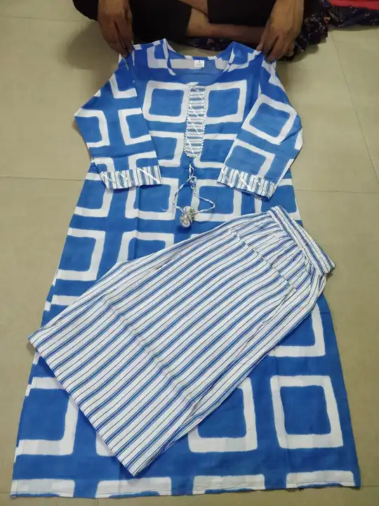 Kurti with pant  uploaded by Namokar collection on 3/26/2023