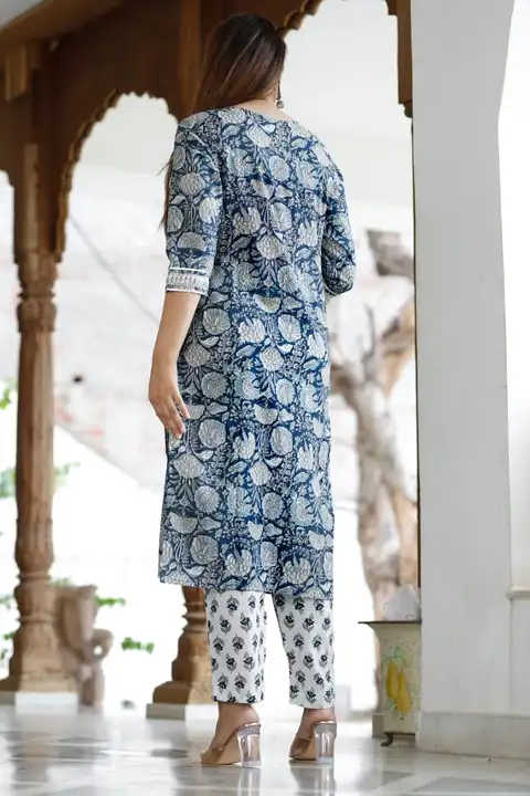 Kurti with pant in duppta  uploaded by Namokar collection on 3/26/2023