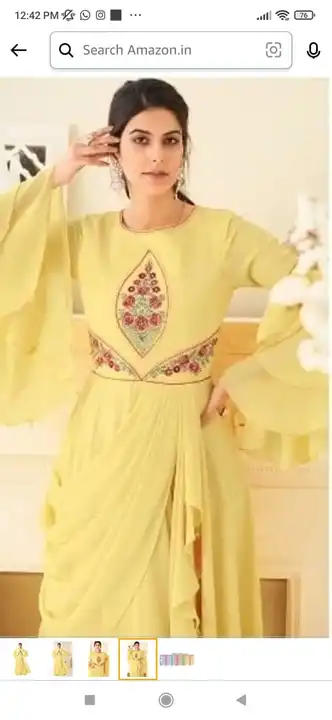 Gown and kurti  uploaded by Nexus fashion  on 3/26/2023