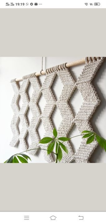 Post image Macrame handicrafts are made up of 100% cotton threads which is totally eco-friendly and ready to create a new and creative look to your house... Dream to desire.