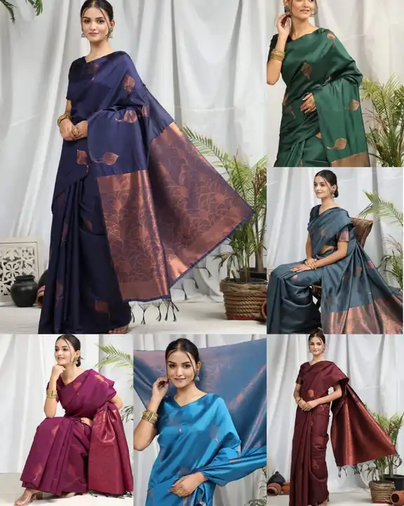SOFT LICHI SILK SAREE  uploaded by Candy TEXTILE on 5/26/2024
