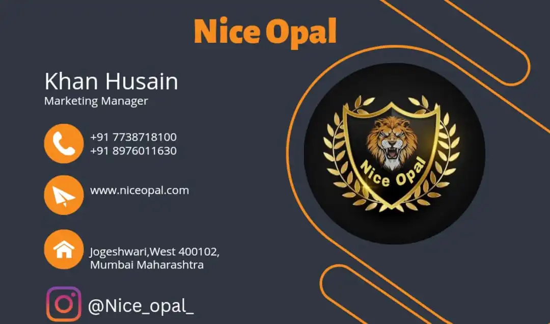 Visiting card store images of Nice Opal