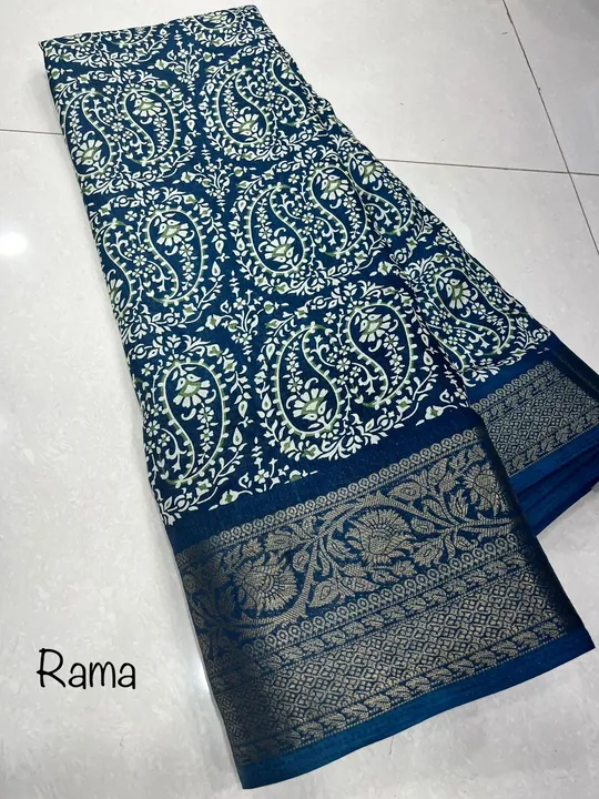 SAREES:-*DOLA SILK  SOFT SMOOTH*
*WITH RUNNING BLOUSE* uploaded by NIVA CREATION on 3/26/2023