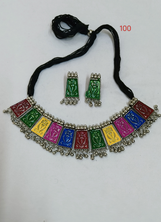 Meenakari necklace  uploaded by Affordable earrings collection  on 3/26/2023