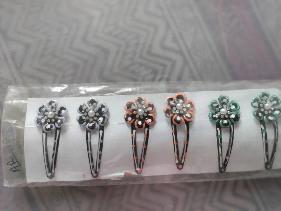 Hair tick tak pins uploaded by Mohini jewelry and cosmetics on 5/30/2024
