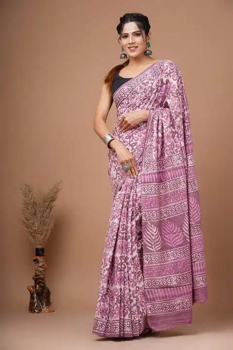Cotton mulmul saree uploaded by Bagru Hand Block Print Jaipur on 3/26/2023