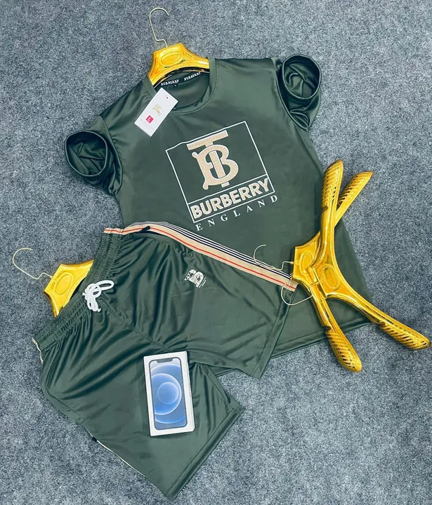 Burberry combo t shirt and shorts 🩳 uploaded by Panther garments - manufacturing  on 3/26/2023