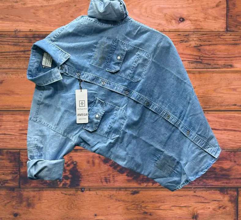SILKY DENIM SHIRTS

DOUBLE POCKET

SIZE.M-L-XL

 uploaded by AMAAN GARMENTS  on 3/26/2023