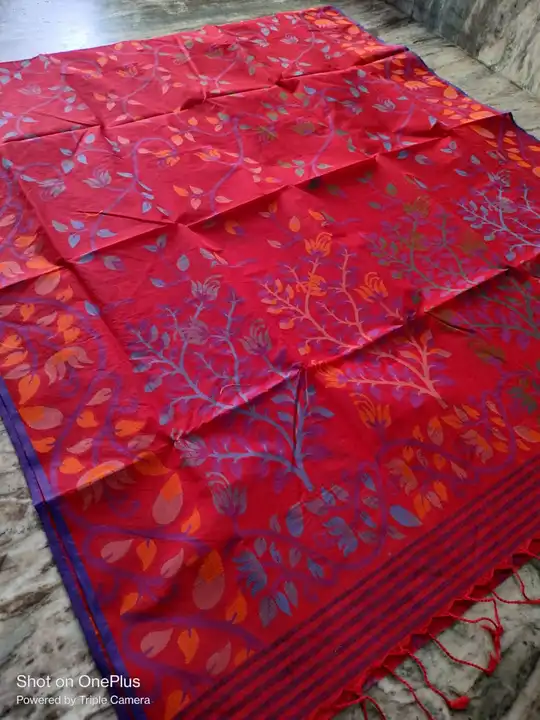 Pure Bangladesh cotton Saree uploaded by Aditri Textile on 3/26/2023