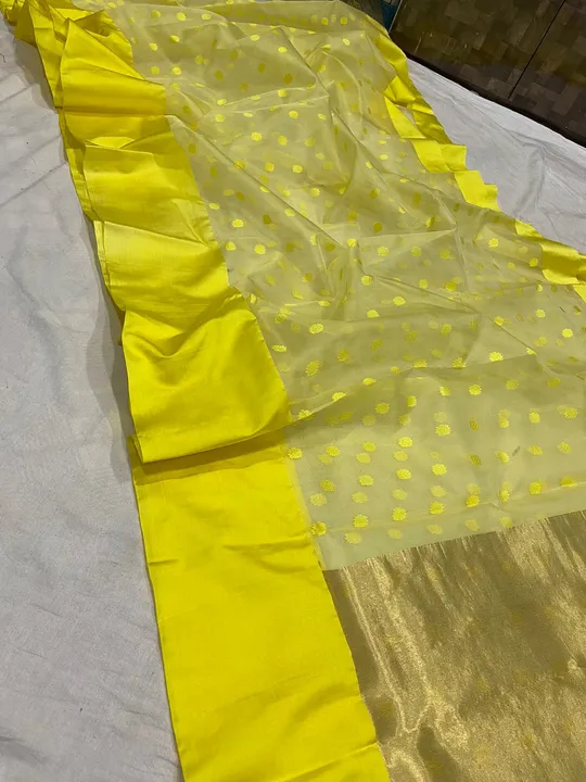 CHANDERI traditional handwoven pattu silk saree  uploaded by WEAVER'S ORIGIN silk and Sarees on 3/26/2023