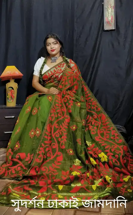Soft dhakai jamdani saree

Same as catloug work

All over 

All time avluk 👼 uploaded by Wedding collection on 3/26/2023