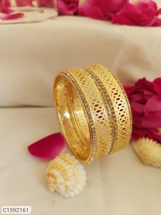 ATTRACTIVE GOLD PLATED BANGLES uploaded by SN creations on 3/1/2021