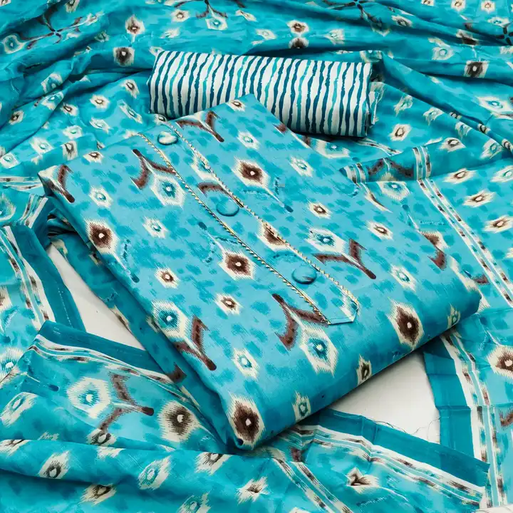 *Exclusive Dress Material Suit  For Women*
💃🏿💃🏿💃🏿💃🏿💃🏿💃🏿

Top Fabrics:-  *P C COTTON  PRI uploaded by SHIVA ENTERPRISE on 3/26/2023