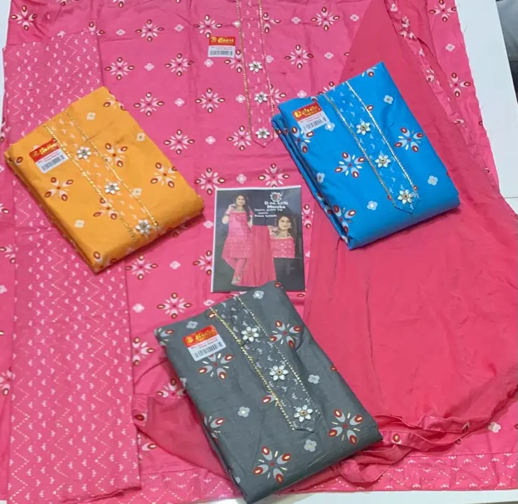 All readymate and unstitch suits dress material mfg by us all type of  uploaded by Radha Creation , Maira sales for Readymade items on 3/26/2023