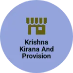Business logo of Krishna Kirana and provision store
