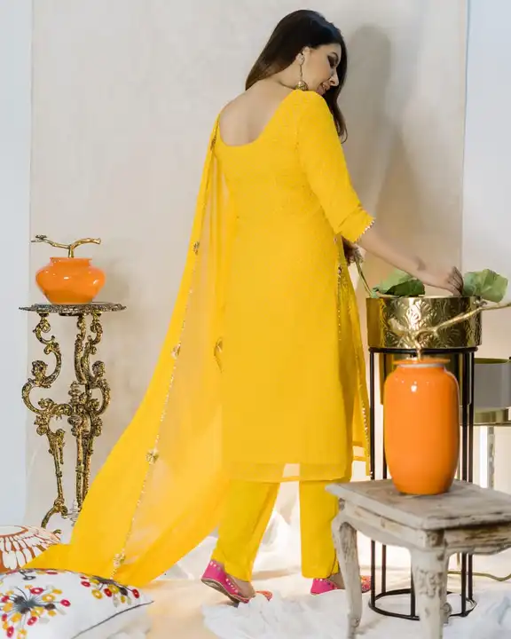 Beautiful kurti with duptta and pant  uploaded by FASHION MART on 3/26/2023