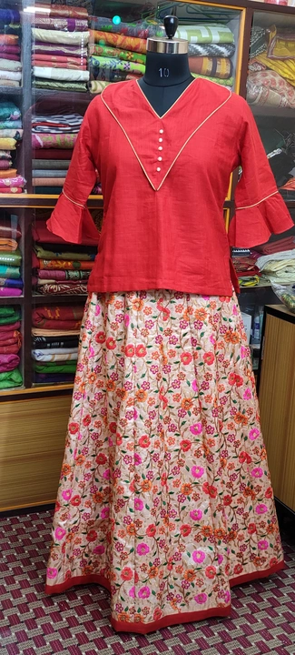 Kerala cotton handprint dress uploaded by KRISHNAKOLI DESIGNER STORE on 3/26/2023