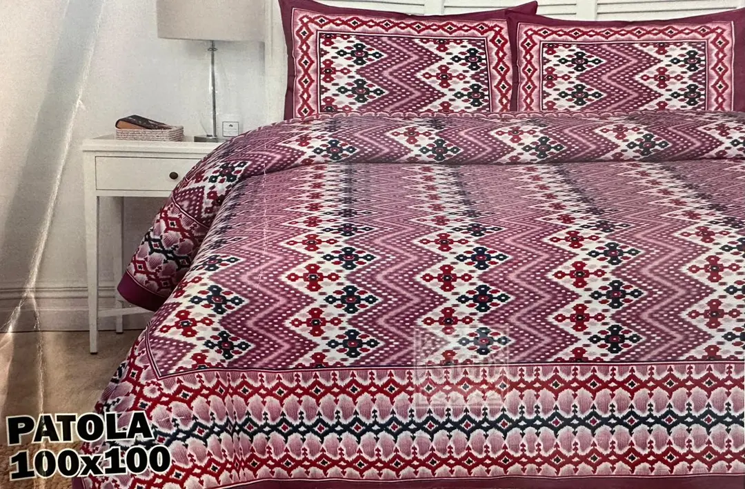 PATOLA PURE COTTON BED SHEET  uploaded by Aaradhya creation on 3/26/2023