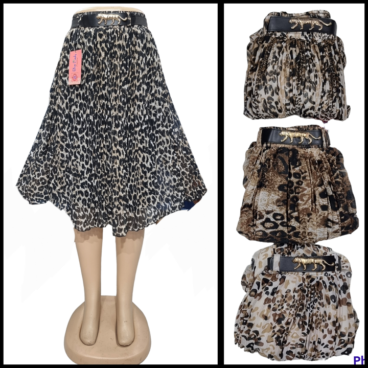 Cheeta print 3/4 skirts free size uploaded by Blue lady apparel on 5/23/2024