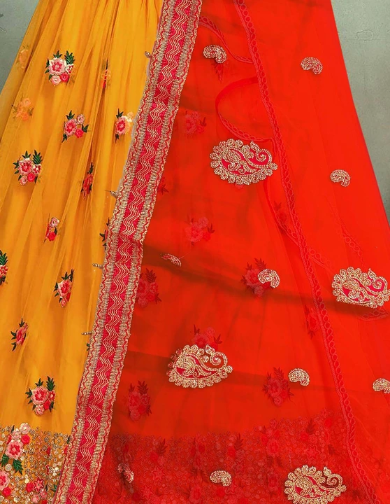 Red Net Dupatta uploaded by DRJ Sarees on 3/26/2023