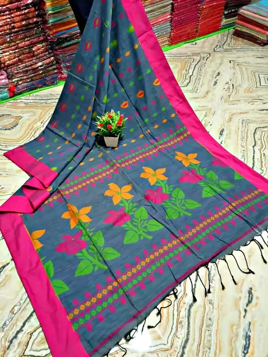 Pure  Cotton Hand Work Sharee uploaded by Maa Kali Sharee Center on 3/26/2023